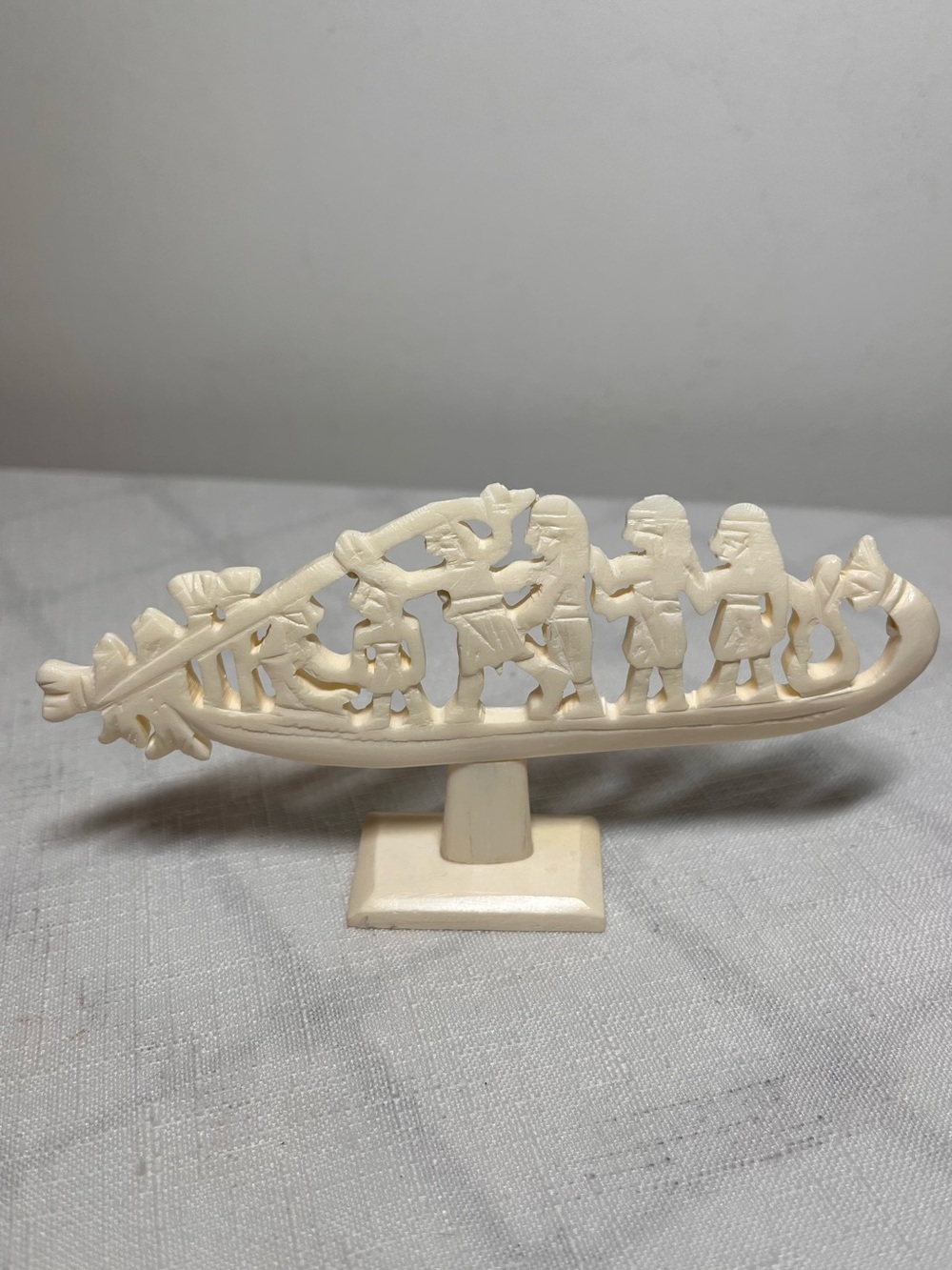 Vintage mid-20th-century souvenir carving
Asian
traditional figural riverboat